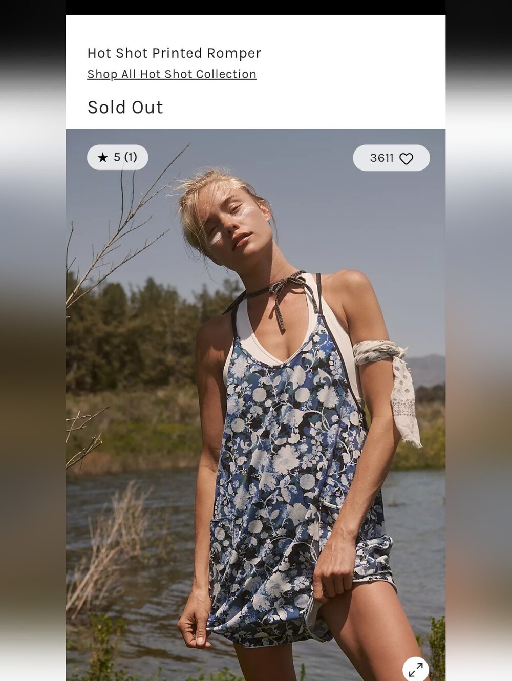 NWOT XS Free People Print Romper